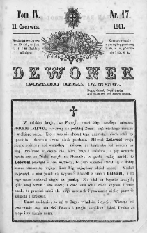 Dzwonek. Pismo dla ludu. 1861. T.4. Nr 17