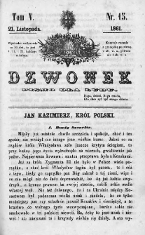 Dzwonek. Pismo dla ludu. 1861. T.5. Nr 15