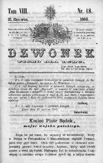 Dzwonek. Pismo dla ludu. 1863. T.8. Nr 18