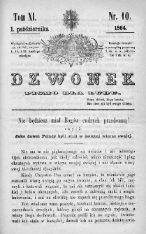 Dzwonek. Pismo dla ludu. 1864. T.11. Nr 10