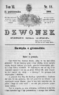 Dzwonek. Pismo dla ludu. 1864. T.11. Nr 11