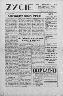 Życie. Bezpłatny naukowo-popularny ilustrowany dodatek "Dziennika Wileńskiego". 1928. Nr 8