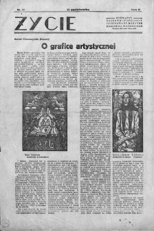 Życie. Bezpłatny naukowo-popularny ilustrowany dodatek "Dziennika Wileńskiego". 1929. Nr 41