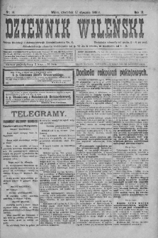 Dziennik Wileński. 1918. Nr 14