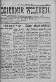 Dziennik Wileński. 1918. Nr 15