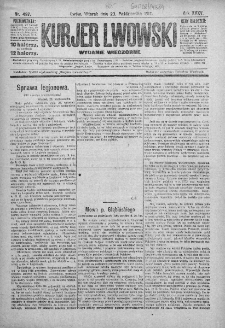 Kurjer Lwowski. 1917. Rok XXXV. Nr 497