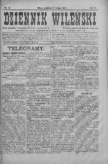 Dziennik Wileński. 1918. Nr 41