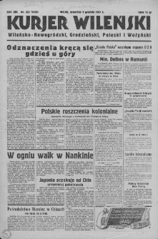 Kurjer Wileński wraz z kurjerem Wileńsko-Nowogródzkim. 1937. Nr 338