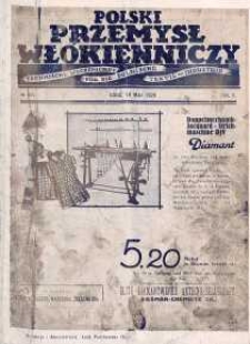 Polski Przemysł Włókienniczy 19 maj R. 2. 1928 nr 10