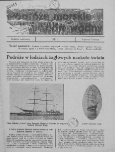 Żeglarz Polski. 1923. Dodatek Ilustrowany nr 1