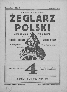 Żeglarz Polski. 1923. Nr 4
