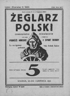 Żeglarz Polski. 1923. Nr 5