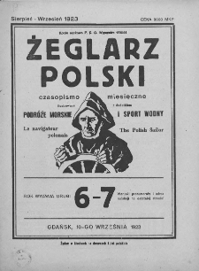 Żeglarz Polski. 1923. Nr 6-7