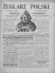 Żeglarz Polski. 1927. Nr 1-2
