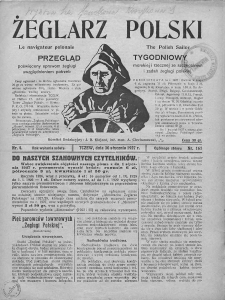 Żeglarz Polski. 1927. Nr 4