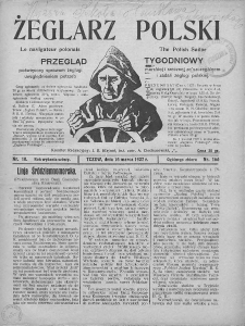 Żeglarz Polski. 1927. Nr 10