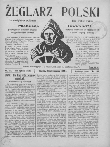 Żeglarz Polski. 1927. Nr 11