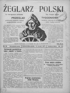 Żeglarz Polski. 1927. Nr 22