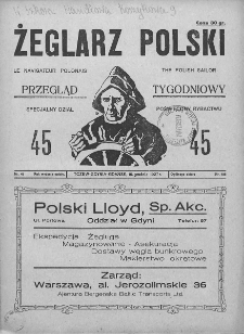 Żeglarz Polski. 1927. Nr 45