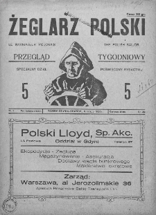 Żeglarz Polski. 1928. Nr 5