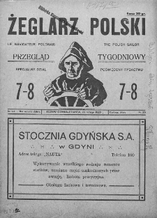 Żeglarz Polski. 1928. Nr 7-8