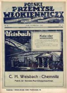 Polski Przemysł Włókienniczy 13 wrzesień R. 2. 1928 nr 19