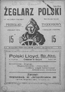 Żeglarz Polski. 1928. Nr 15