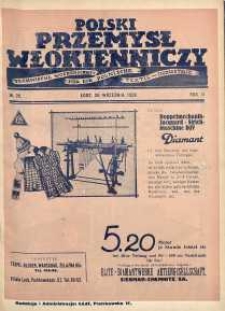 Polski Przemysł Włókienniczy 26 wrzesień R. 2. 1928 nr 20