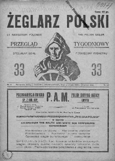 Żeglarz Polski. 1928. Nr 33