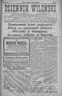 Dziennik Wileński. 1918. Nr 262