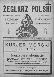 Żeglarz Polski. 1929. Nr 6