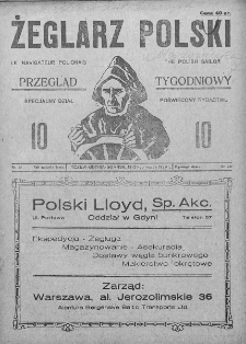 Żeglarz Polski. 1929. Nr 10
