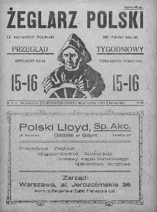 Żeglarz Polski. 1929. Nr 15-16