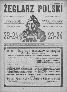 Żeglarz Polski. 1929. Nr 23-24