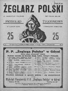 Żeglarz Polski. 1929. Nr 25