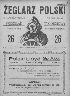 Żeglarz Polski. 1929. Nr 26