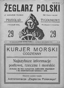 Żeglarz Polski. 1929. Nr 29