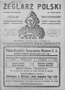 Żeglarz Polski. 1930. Nr 1-2