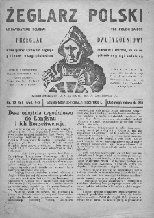Żeglarz Polski. 1930. Nr 12