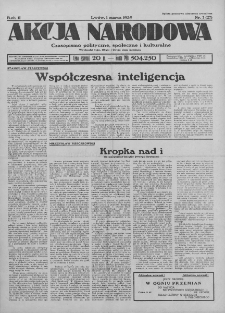 Akcja Narodowa : dwutygodnik polityczny, społeczny i kulturalny. 1935, nr 7