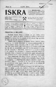 Iskra : miesięcznik poświęcony sprawom wstrzemięźliwości i wychowania narodowego. 1911, nr 2