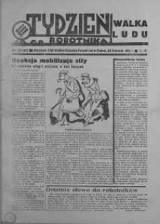 Tydzień Robotnika 29 listopad R. 4. 1936 nr 58