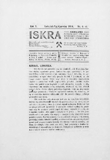 Iskra : miesięcznik poświęcony sprawom wstrzemięźliwości i wychowania narodowego. 1914, nr 4-6