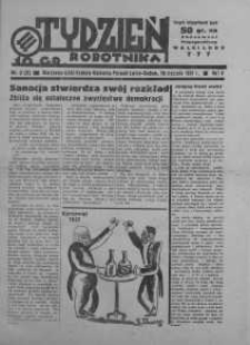 Tydzień Robotnika 10 styczeń R. 5. 1937 nr 2