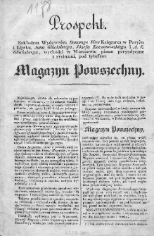 Magazyn Powszechny : dziennik użytecznych wiadomości. 1834, nr 1