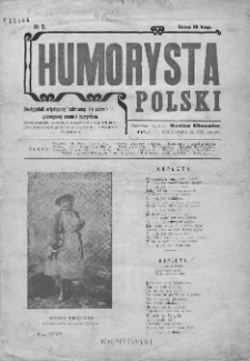 Humorysta Polski. Dwutygodnik artystyczny ilustrowany dla wszystkich, poświęcony scenie i rozrywkom. 1911. Nr 3