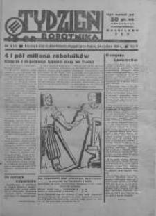 Tydzień Robotnika 24 styczeń R. 5. 1937 nr 4