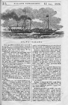 Magazyn Powszechny : dziennik użytecznych wiadomości. 1834, nr 23