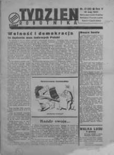 Tydzień Robotnika 16 maj R. 5. 1937 nr 21