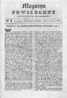 Magazyn Powszechny : dziennik użytecznych wiadomości. 1838, nr 1